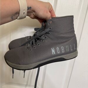 NOBULL Gray High-Top Knit Training Sneakers